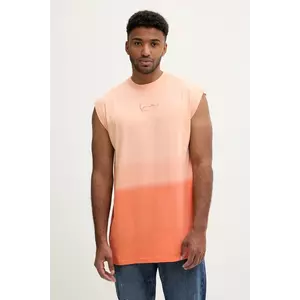 Karl Kani tricou din bumbac culoarea portocaliu, PD00005365 imagine