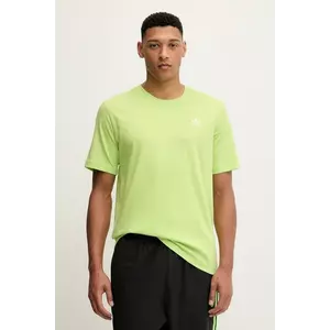 adidas Originals tricou din bumbac Trefoil Essential culoarea verde, cu imprimeu, JZ3583 imagine