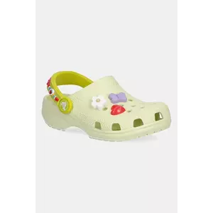 Crocs șlapi copii CLASSIC FRIENDSHIP BRACELET CLOG T culoarea verde, 211307 imagine