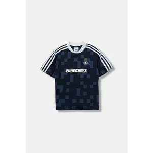 adidas Originals tricou copii MINECRAFT culoarea bleumarin, cu imprimeu, KD9840 imagine