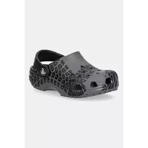 Crocs papuci CLASSIC TIRE PRINT CLOG T culoarea gri, 211267 imagine