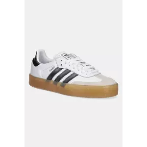 adidas Originals adidași din nubuc Sambae culoarea alb, JS3942 imagine