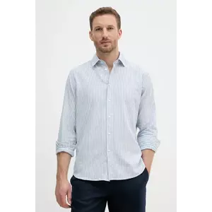 Sisley cămașă de in cu guler clasic, regular, 51FCSQ03G imagine
