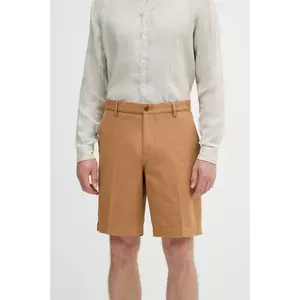 Sisley pantaloni scurți din bumbac culoarea maro, 4GJ0S9018 imagine