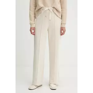 Weekend Max Mara pantaloni de trening FOLK culoarea bej, uni, 2525786011600 imagine