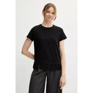 Sisley tricou din bumbac culoarea negru, 3096L107J imagine