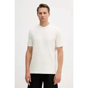 United Colors of Benetton tricou din bumbac culoarea bej, uni, 36JGU105U imagine