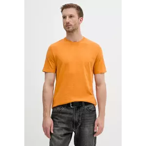 United Colors of Benetton tricou din bumbac culoarea portocaliu, uni, 36JGU105U imagine