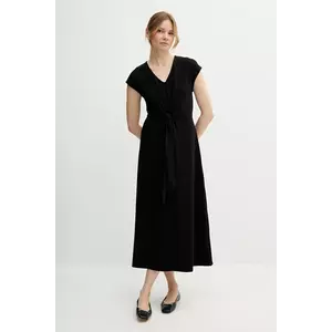 United Colors of Benetton rochie culoarea negru, maxi, evazați, 3FJHDV01T imagine