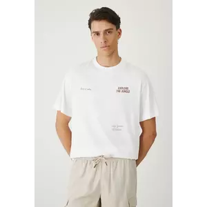 Medicine Tricou din bumbac culoare masculină albă imagine