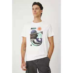 Medicine tricou din bumbac culoarea alb, cu imprimeu imagine