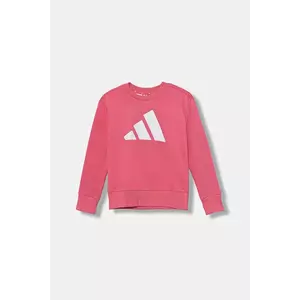 adidas bluză copii culoarea roz, cu imprimeu, JE1390 imagine