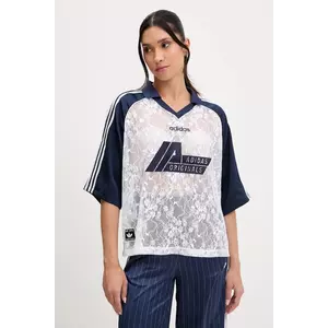 adidas Originals tricou polo Jersey culoarea alb, KD2275 imagine