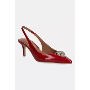 Kurt Geiger London stilettos de piele Belgravia Sling Back culoarea bordo, 9786950319 imagine