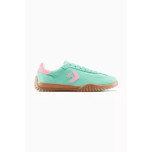 Converse sneakers din piele Run Star Trainer culoarea verde, A15090C imagine