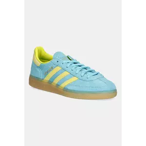 adidas Originals sneakers din piele întoarsă Handball Spezial culoarea turcoaz, JR7351 imagine