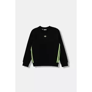 adidas Originals bluză copii culoarea negru, cu imprimeu, JV7795 imagine