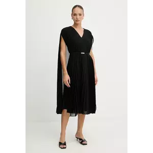 BOSS rochie culoarea negru, mini, evazați, 50548050 imagine