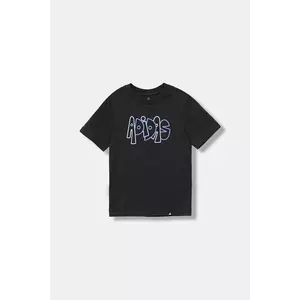 adidas tricou din bumbac culoarea negru, cu imprimeu, JV5246 imagine