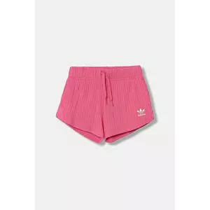 adidas Originals pantaloni scurți copii culoarea roz, cu imprimeu, talie reglabila, JX2775 imagine
