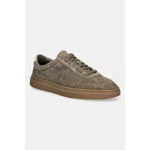 BOSS sneakers din piele întoarsă Kieran culoarea verde, 50548715 imagine