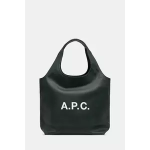 A.P.C. poșetă tote ninon culoarea verde, PUABO.M61565 imagine