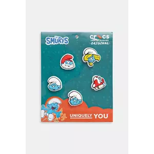 Crocs butoane încălțăminte pentru copii Smurfs 5-pack culoarea alb, 10014521 imagine