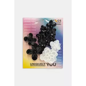 Crocs butoane încălțăminte pentru copii Blooming BW 5 Pack 5-pack culoarea negru, 10015616 imagine