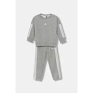 adidas set de trening pentru copii culoarea gri, JV9852 imagine