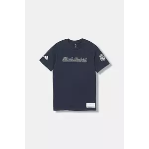 adidas Performance tricou de bumbac pentru copii REAL MADRID culoarea bleumarin, cu imprimeu, JY0999 imagine