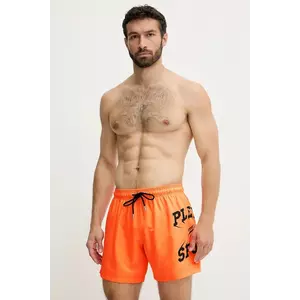 PLEIN SPORT pantaloni scurți de baie culoarea portocaliu, PS25MBM01 imagine