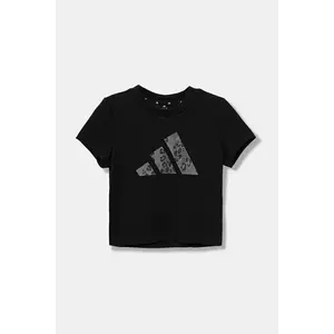 adidas tricou de bumbac pentru copii culoarea negru, KC5448 imagine