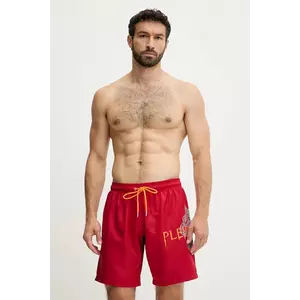 PLEIN SPORT pantaloni scurți de baie culoarea roșu, PS25MBL01 imagine