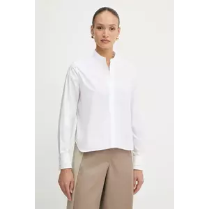 BOSS cămașă din bumbac culoarea alb, regular, 50543684 imagine