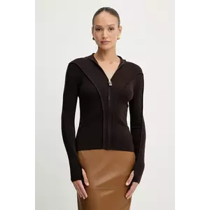 Victoria Beckham cardigan din lână culoarea maro, light, 1325KTP006406A imagine
