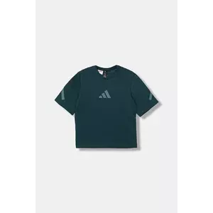 adidas tricou copii culoarea verde, cu imprimeu, JW2432 imagine