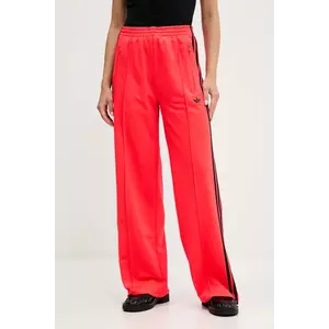 adidas Originals pantaloni de trening Firebird culoarea roșu, cu imprimeu, JW1227 imagine
