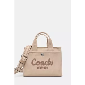 Coach poseta culoarea bej imagine