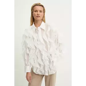 Answear Lab camasa culoarea alb, cu guler clasic, relaxed imagine
