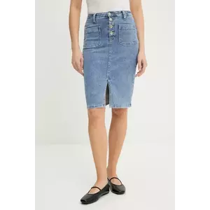 Answear Lab fusta jeans mini, creion imagine