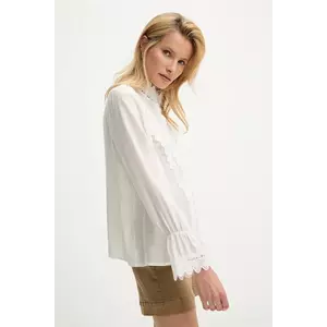 Answear Lab bluza culoarea alb, neted imagine