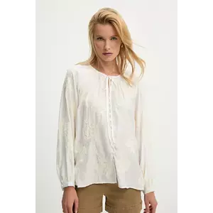 Answear Lab bluza culoarea alb, cu imprimeu imagine