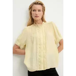 Answear Lab bluza culoarea galben, neted imagine