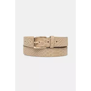 Answear Lab curea de piele culoarea bej imagine