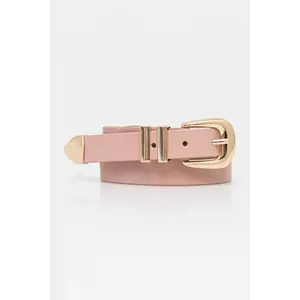 Answear Lab curea de piele culoarea roz imagine