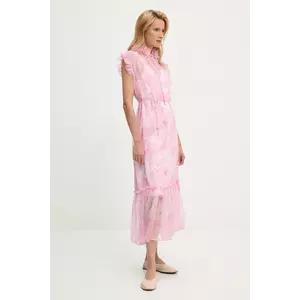 Answear Lab rochie culoarea roz, maxi, evazati imagine
