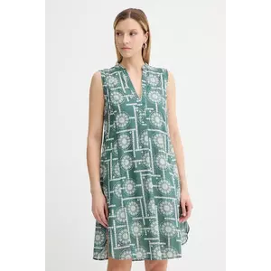 Marc O'Polo rochie din bumbac culoarea verde, mini, evazați, 516080921135 imagine