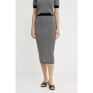 MICHAEL Michael Kors fustă culoarea gri, midi, creion, MT570J8HQG imagine