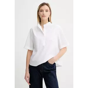Marc O'Polo bluză din bumbac culoarea alb, uni, 5000006442 imagine
