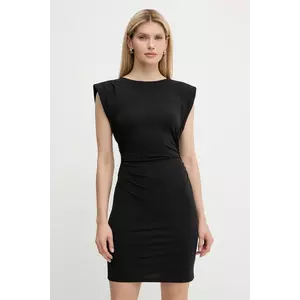MICHAEL Michael Kors rochie culoarea negru, midi, mulată, MT5831FH69 imagine
